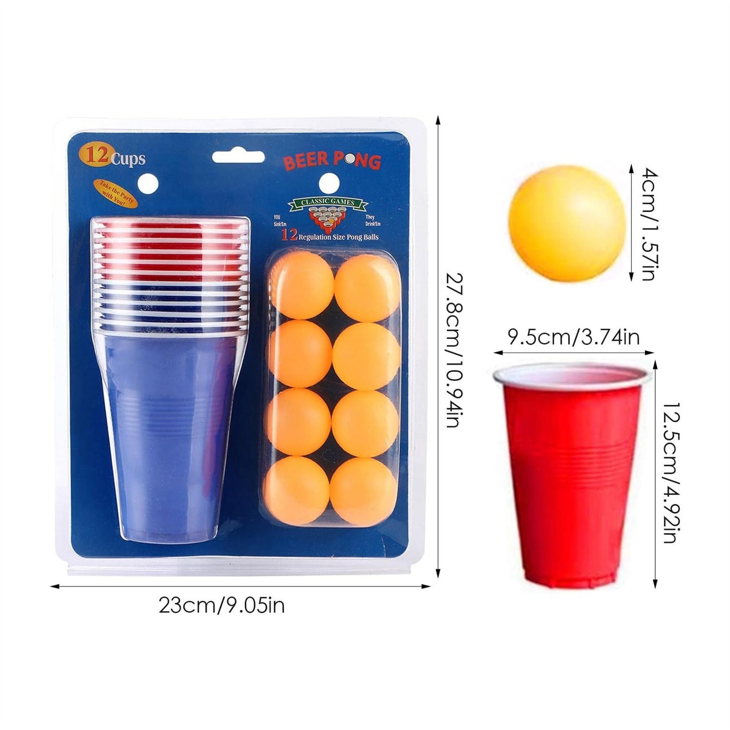 Beer Pong Kit 12cups 12 balls image 1
