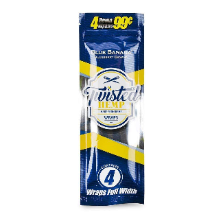 Twisted Hemp Wraps Single Pouch - Blue Banana image