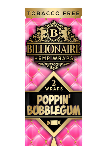 Billionaire Hemp Wraps Single Pouch - Poppin' Bubblegum image