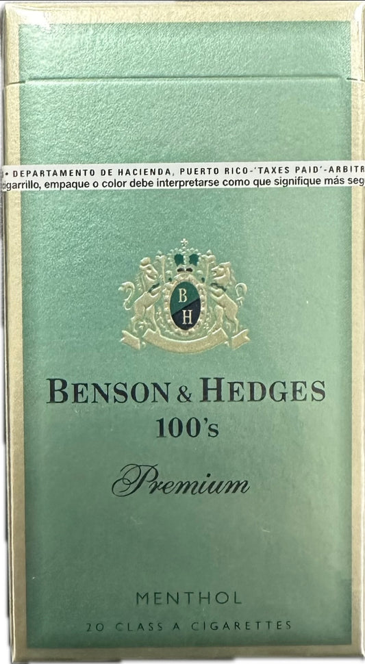 Benson and Hedges 100s Menthol image 0