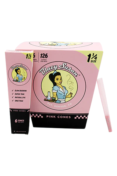 Blazy Susan Pink 1 1/4 Cones image 1
