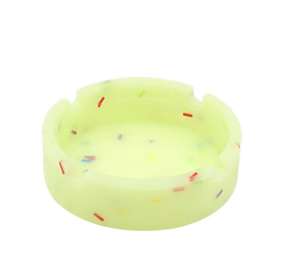 3" Silicone Round Colorful - Luminous Yellow image