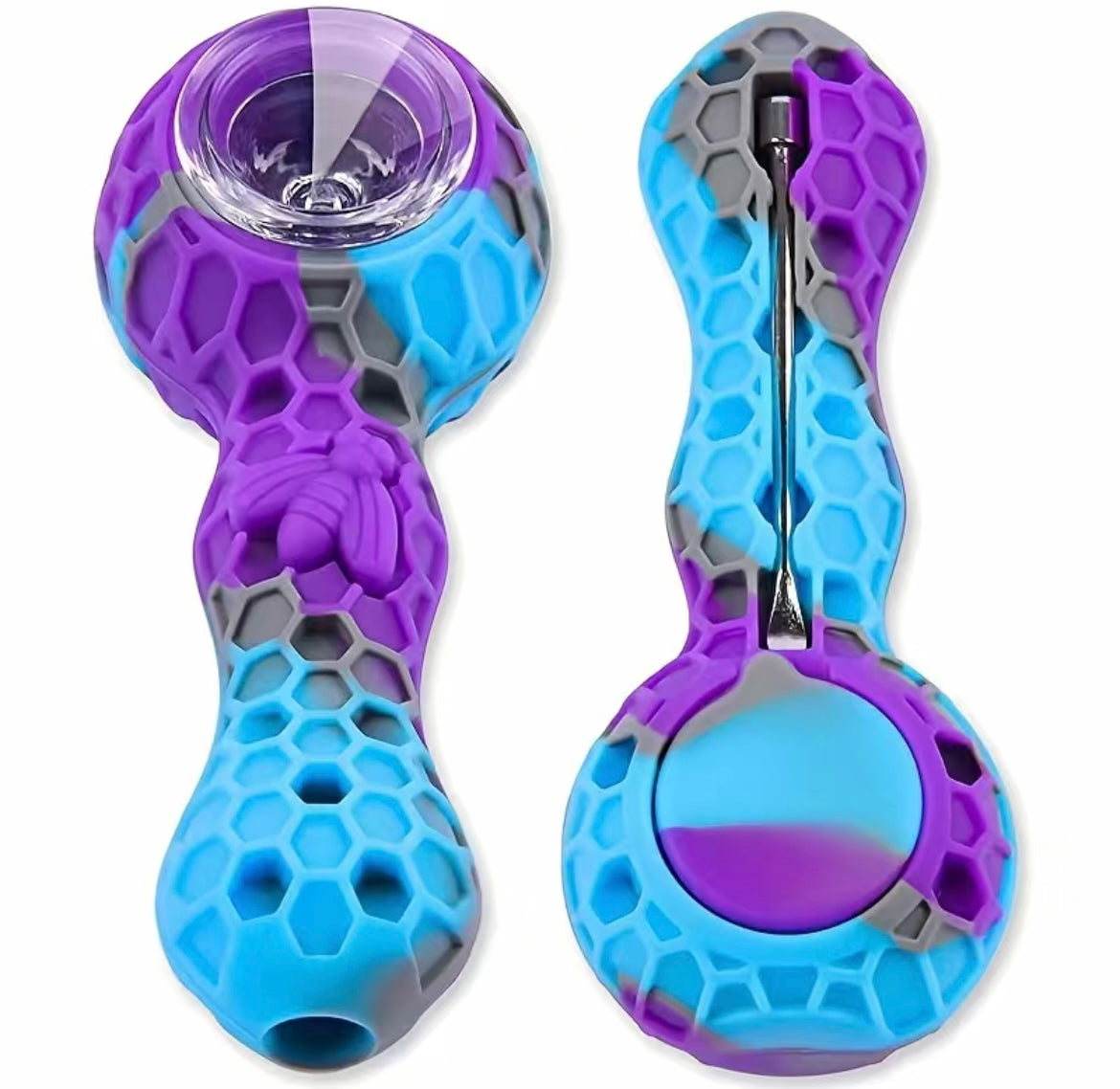 HoneyBee Silicone Hand Pipe image 0