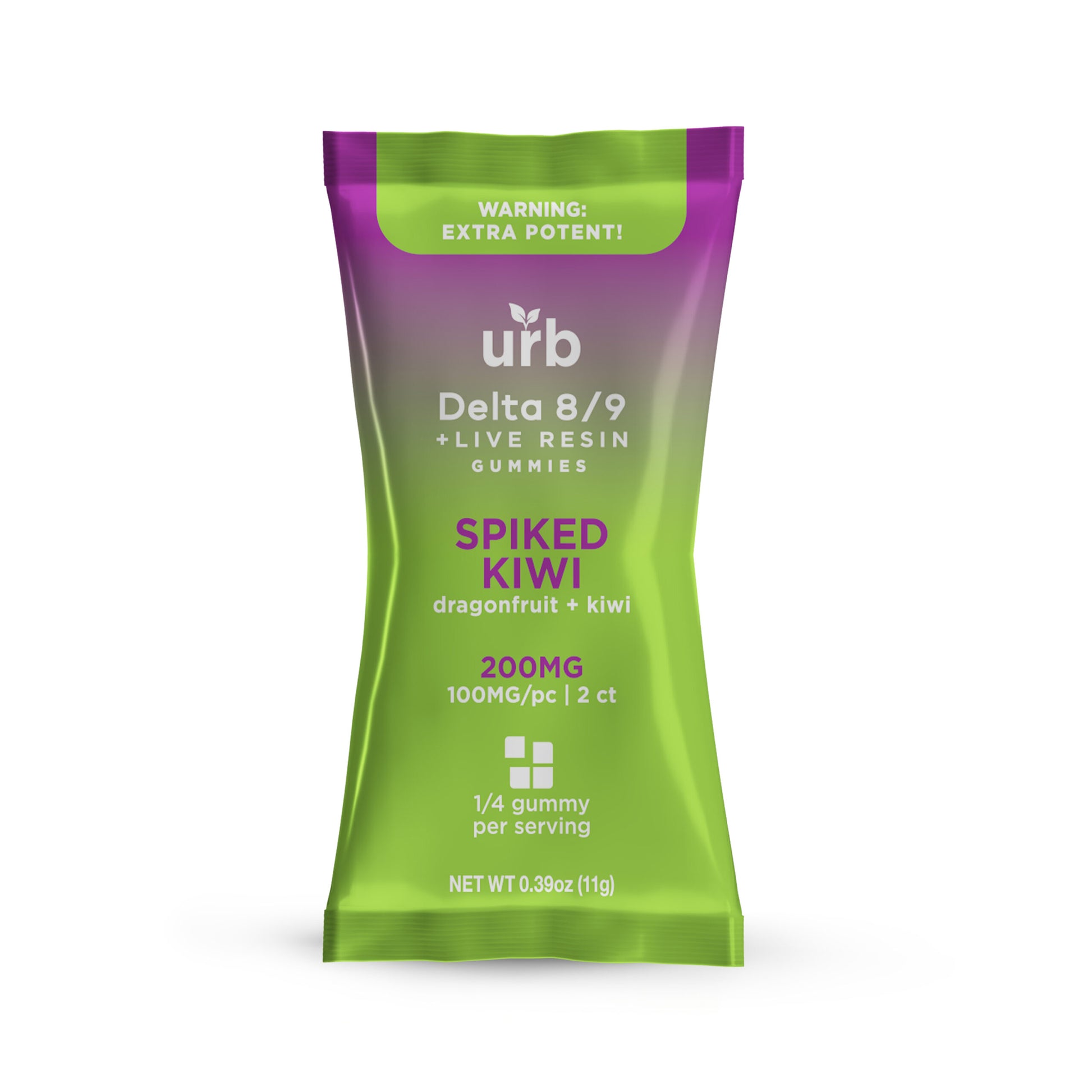URB Live Resin 200mg Pouch - Spiked Kiwi image