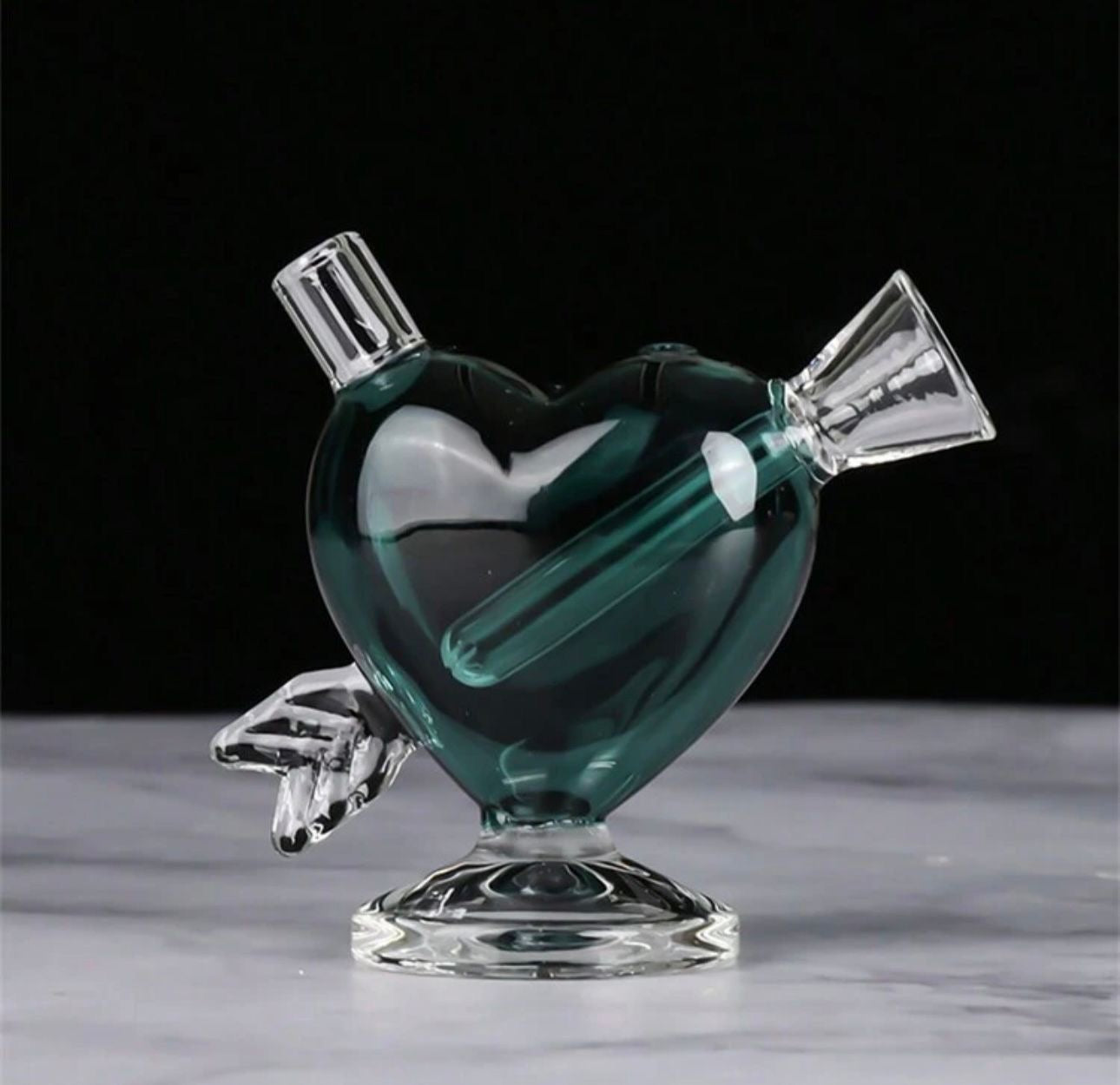 Heart in Heart  Small - Dark Green image