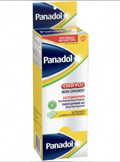 Panadol Cold Flu Non Drowsy Packet 2caplets image 0