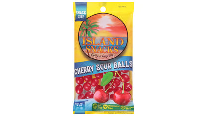 Island Snacks Cherry Sour Balls 3oz image 0
