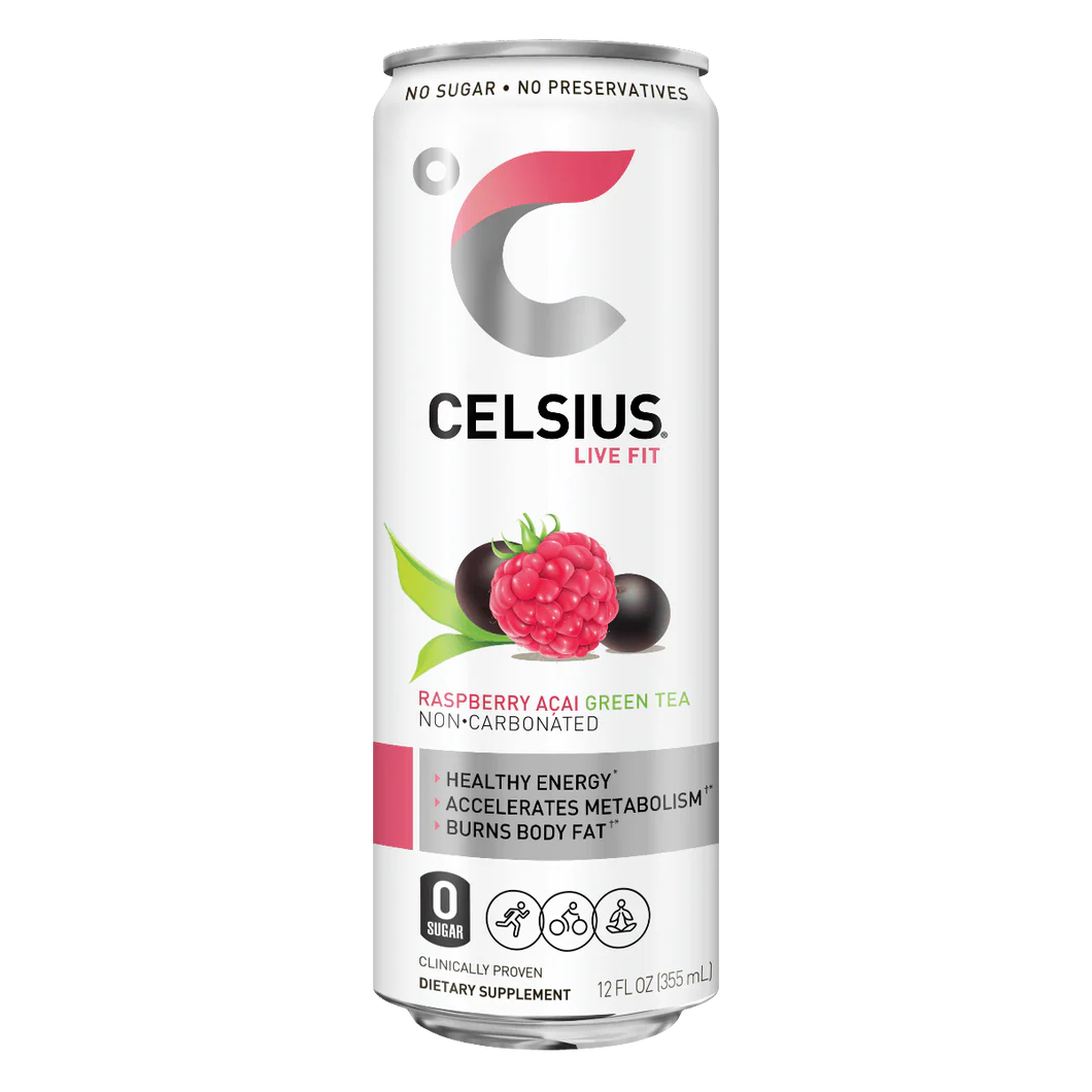 Celsius 12oz Live Fit - Raspberry Açai Green Tea image