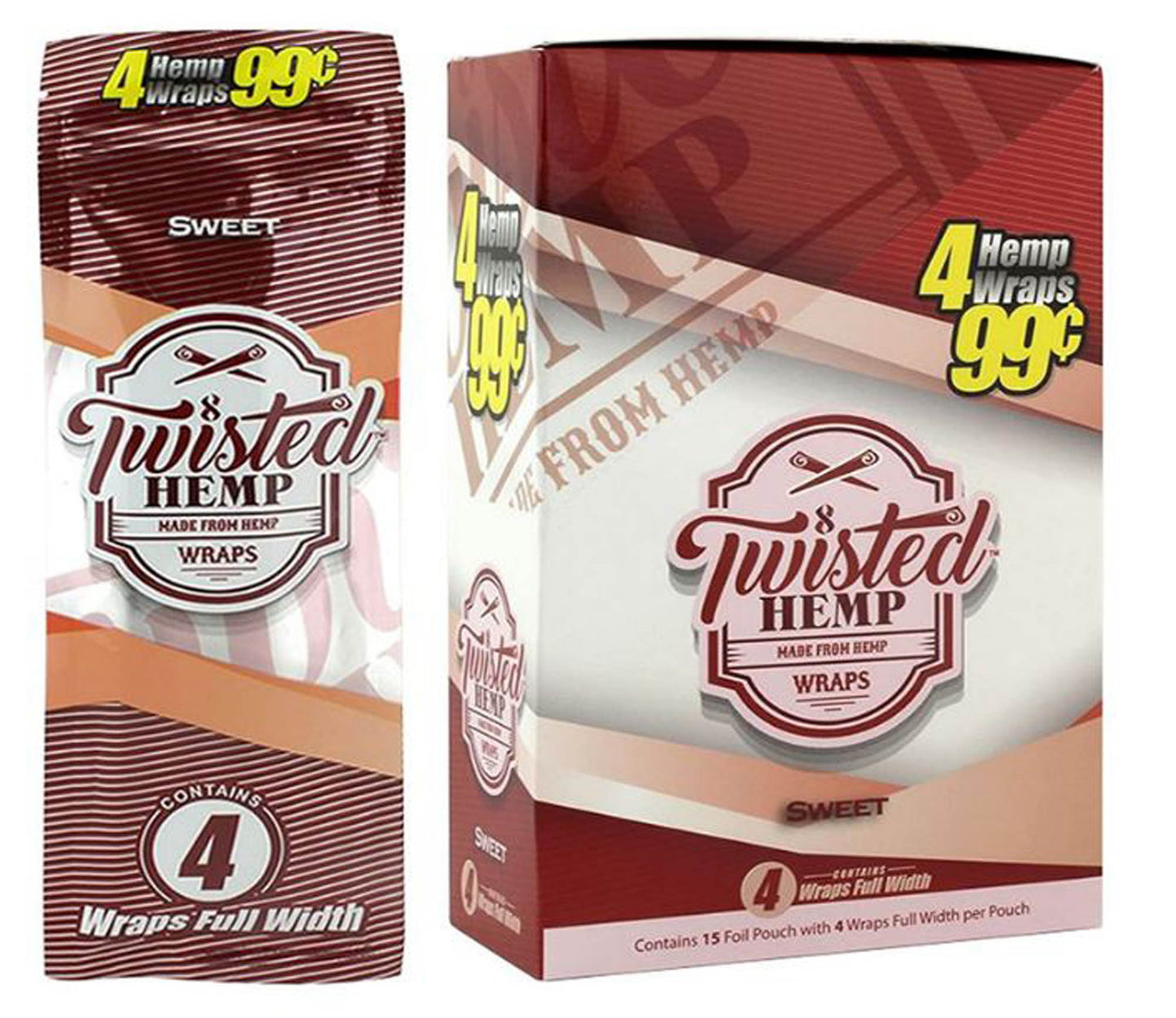 Twisted Hemp Wraps Designer Blends 25ct - Sweet image