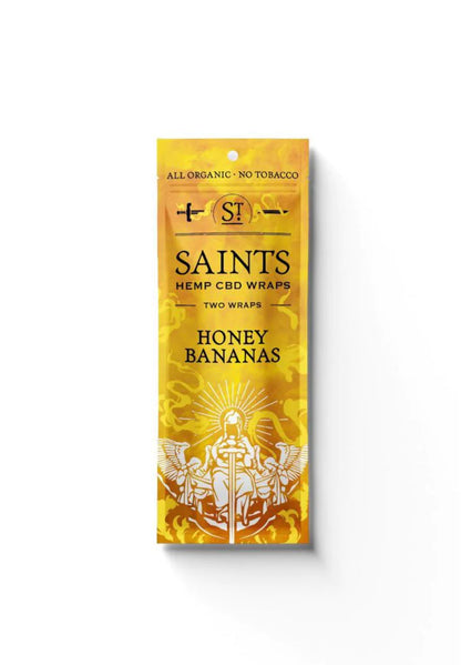 Saints Hemp Wraps Single Pouch - Honey Bananas image
