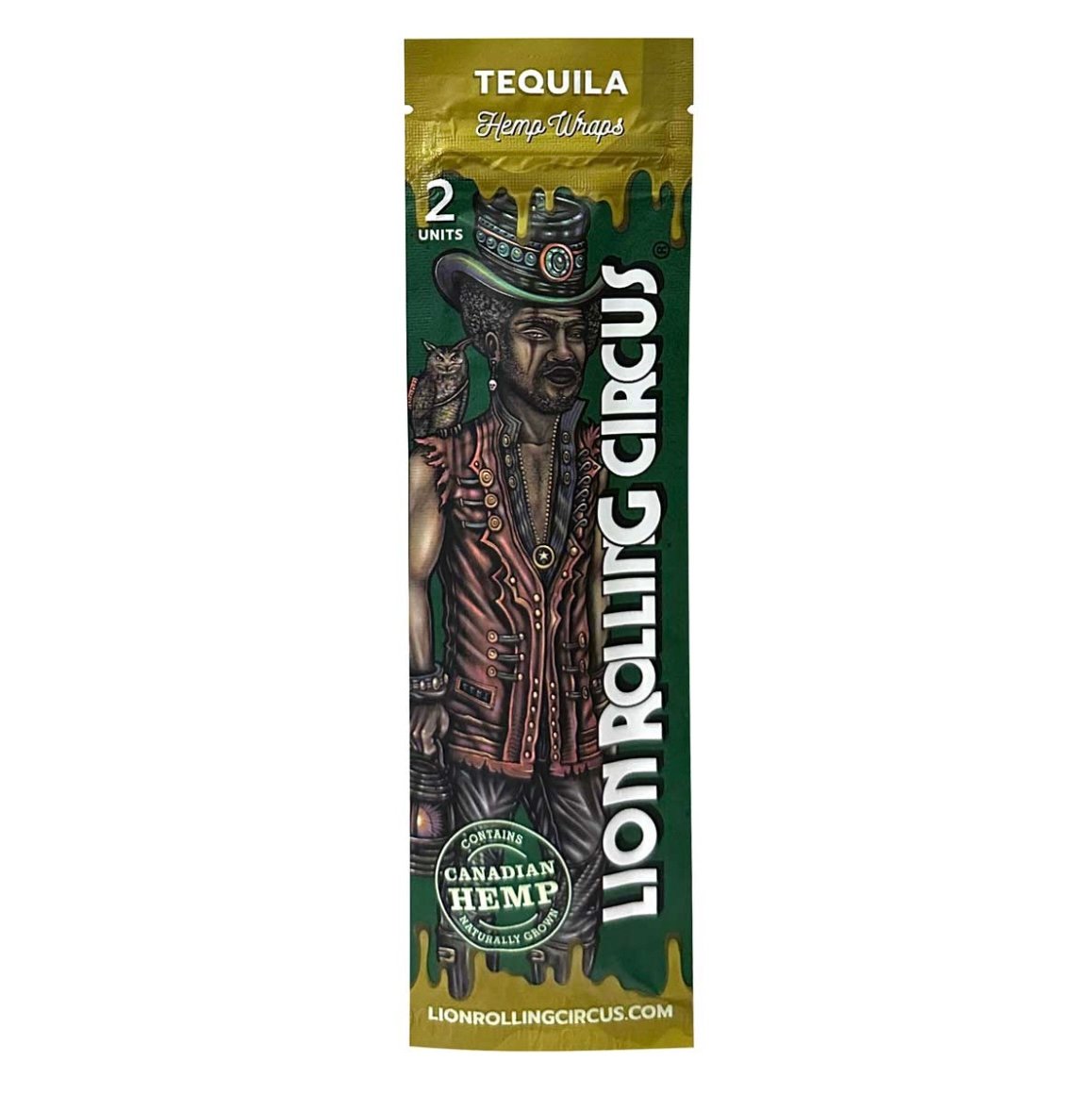 Lion Rolling Circus Hemp Wraps Single Pouch - Tequila image