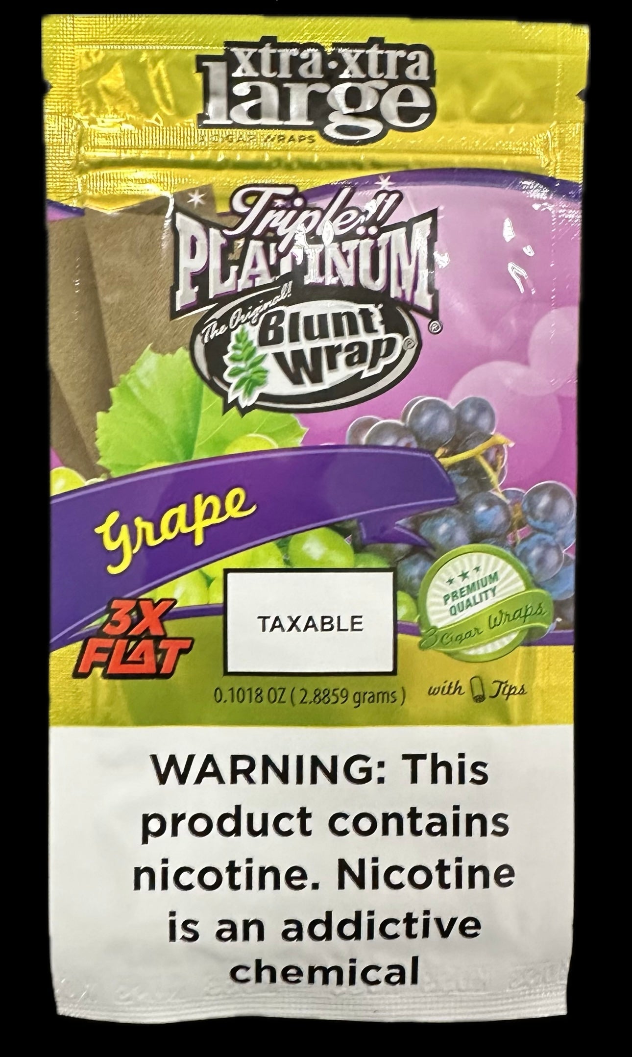 Blunt Wrap Triple Platinum XXXL Single Pouch - Grape image