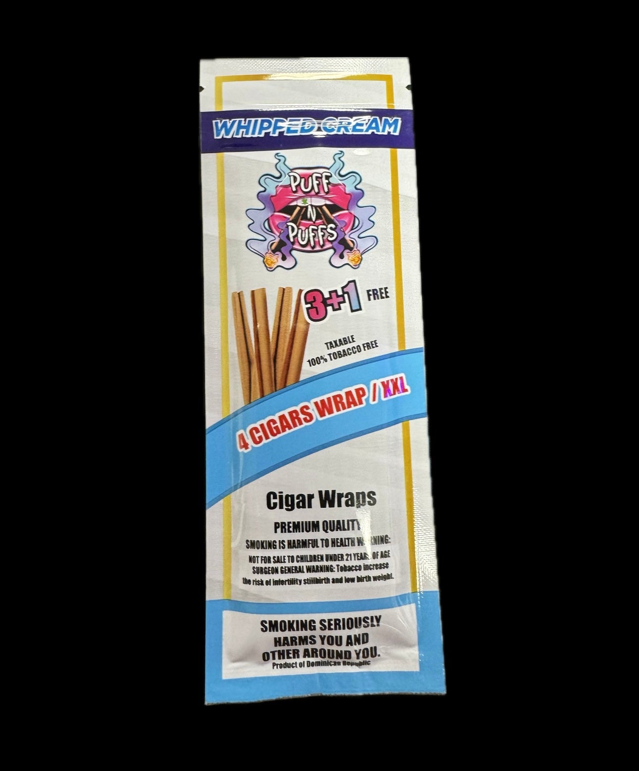 Puff N Puffs Hemp Wraps Single Pouch - Whipped Cream image