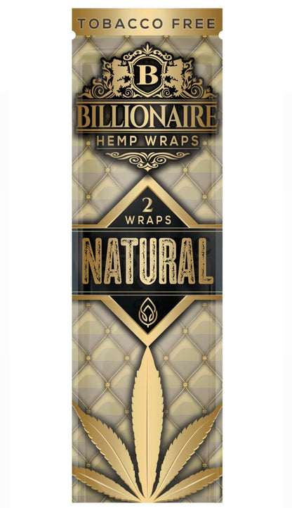 Billionaire Hemp Wraps Single Pouch - Natural image