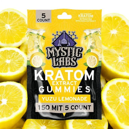 Mystic Labs Kratom Extract Gummies 150MIT 5ct image 4