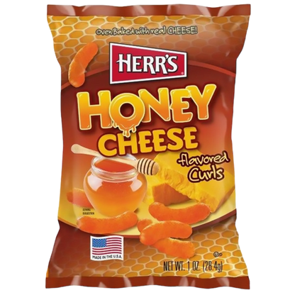 Herr's Honey Cheese Curls 1oz image 0
