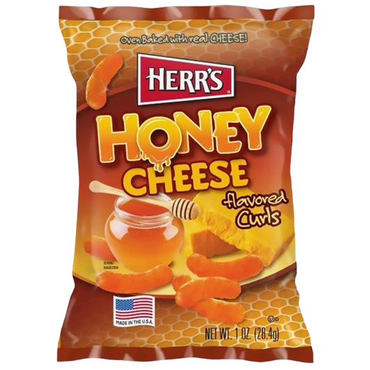 Herr's Honey Cheese Curls 1oz image 0